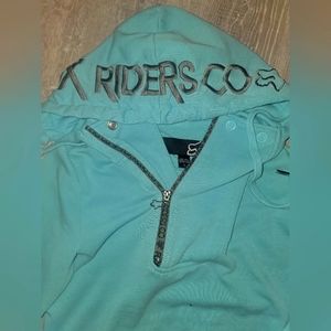 Fox riders co quarter zip hoodie